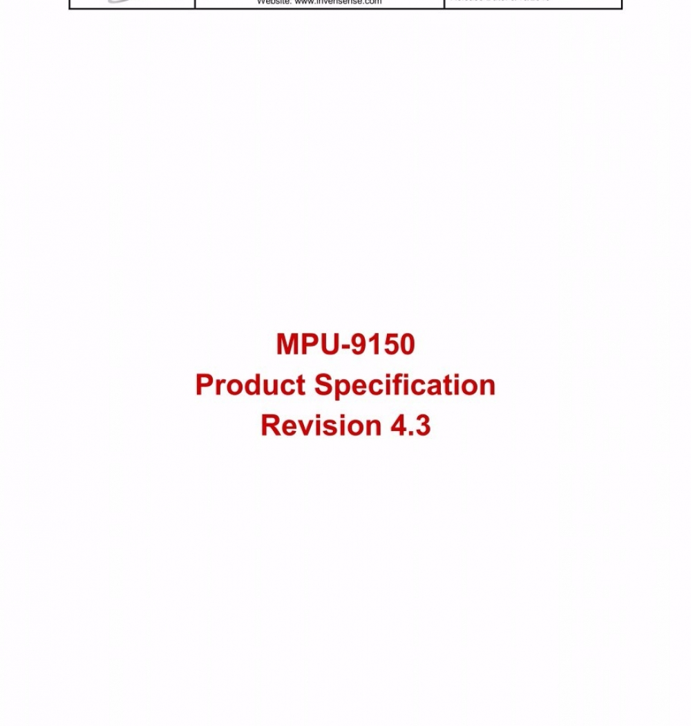 六轴陀螺仪 InvenSense